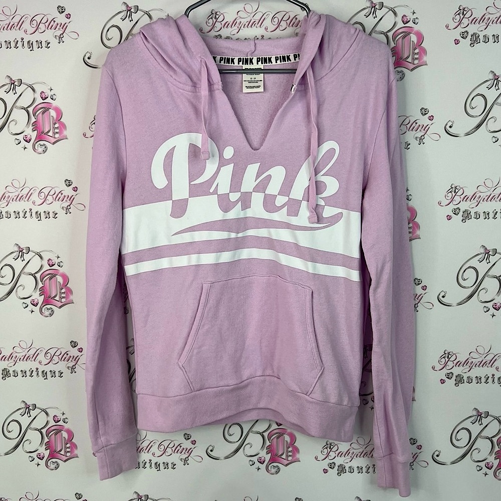 Victoria's Secret pink sweater hoodie pullover lilac Light Purple Hoodie 2016